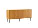 Lipasto LINE 150x40xH74cm, melamiini tammenkuorella