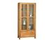 Vitriinikaappi CHICAGO NEW, jossa 2 lasiovea ja 2 laatikkoa, 91x40xH190cm, puu: tammiviilu/MDF, väri: luonnonväri, öljytty puu