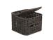 Topit BASILE 18x18xH13,5cm, tummanruskea