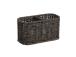 Topit BASILE 18x9xH10cm, tummanruskea
