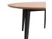 Ruokapöytä ROXBY D105xH76cm, tammi/musta