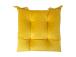 Tuolityyny VELVET 2, 40x40cm, keltainen, 100% polyesteri, kangas-828