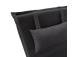 Lamami tuolinpäällinen WICKER 55x195xH3cm, tummanharmaa, 100% polyesteriä