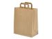 Paperipussi kahvoilla 230x100x320mm hopea