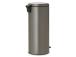 Roskakori 30L polkimella BRABANTIA NewIcon platina