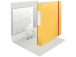 Sideaine kumilla LEITZ Cozy A4 80mm keltainen