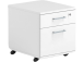 Laatikko pyörällä OPTIMA 415x500x510mm 2 laatikkoa valkoinen
