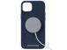 NJORD BYELEMENTS Salmon Leather MagSafe, iPhone 14 Plus, sininen - Nahkakotelo