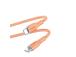 Puro Soft, USB-C / USB-C, 1,5 m, oranssi - Kaapeli