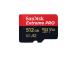 SanDisk Extreme Pro UHS-I, microSD, 512 GB - Muistikortti ja sovitin