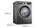 Bosch Series 6, 9 kg, syvyys 59 cm, 1400 kierrosta minuutissa, harmaa - Kannettava pesukone