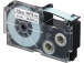 Tulostusteippi CASIO XR-12WE 12mm x 8m musta/valkoinen analoginen